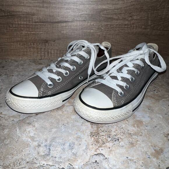 Converse Chuck Taylor All Star Sz 7W 5M Gray Canvas Low Top Shoes Sneaker Unisex - Picture 13 of 14
